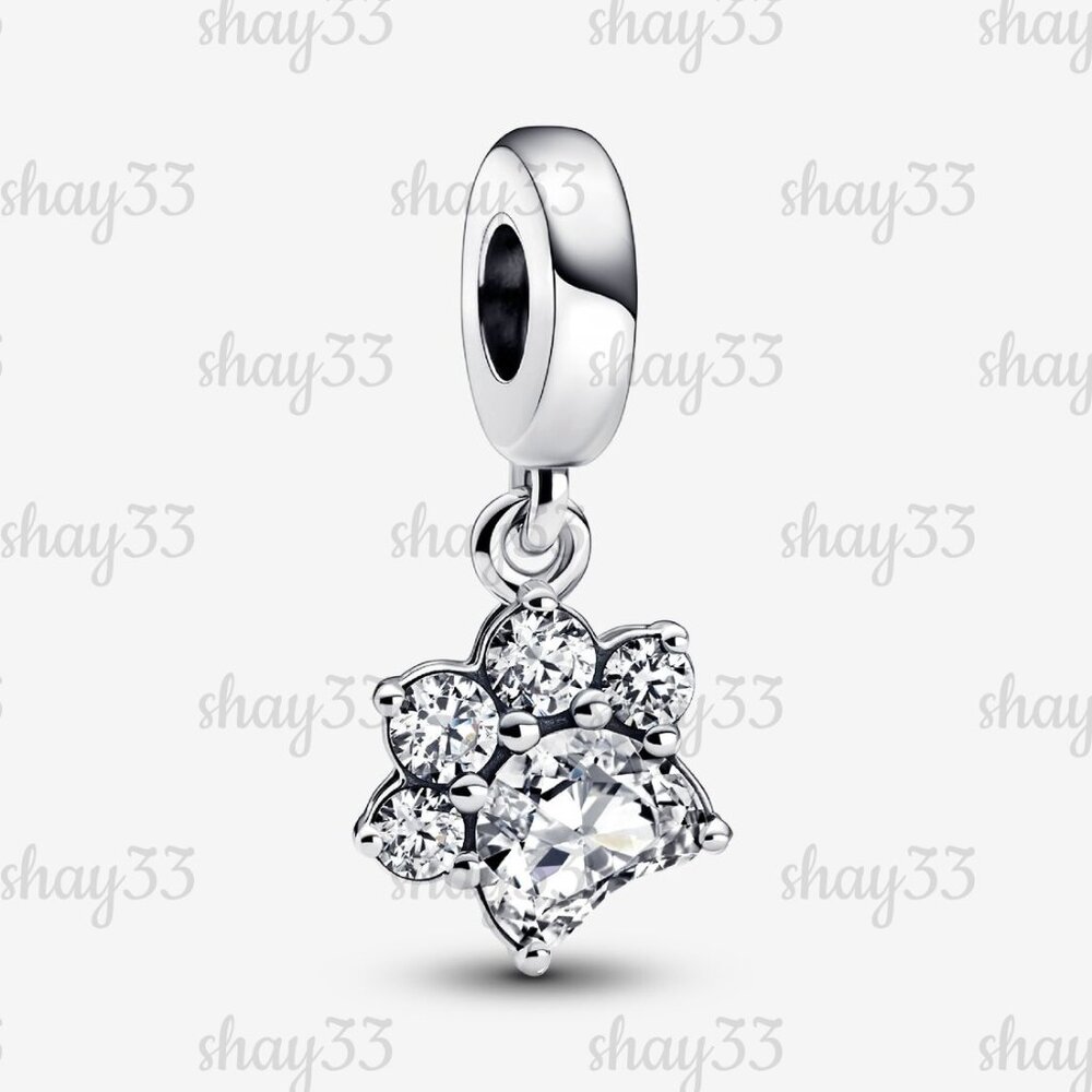 Pandora Sparkling Pet Paw Print Dangle Charm